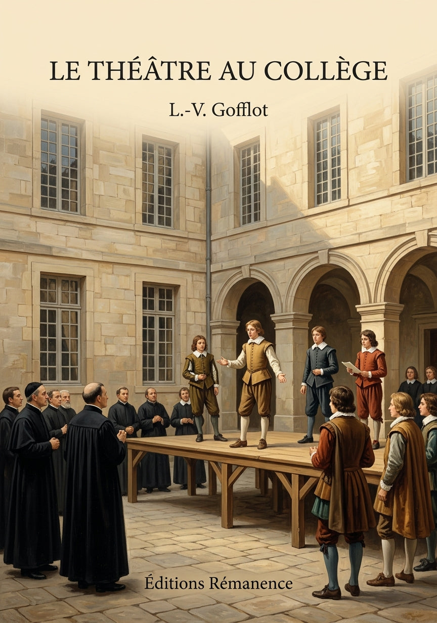 Livre Le Théâtre au collège par L.-V. Gofflot - Couverture - Editions Remanence