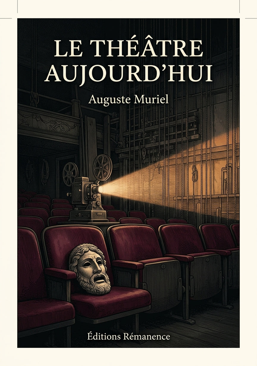 Livre Le Théâtre aujourd’hui par Auguste Muriel - Couverture - Editions Remanence