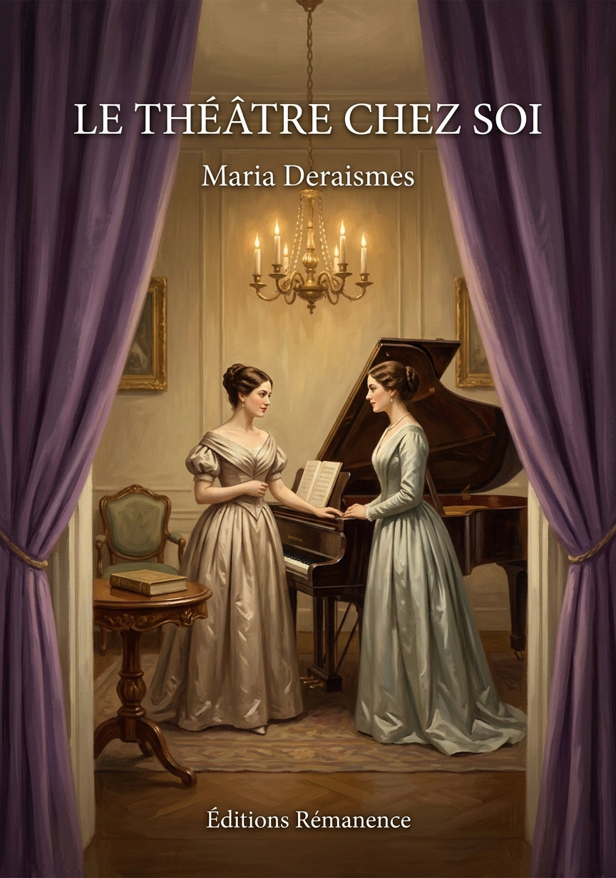 Livre Le Théâtre chez soi par Maria Deraismes - Couverture - Editions Remanence