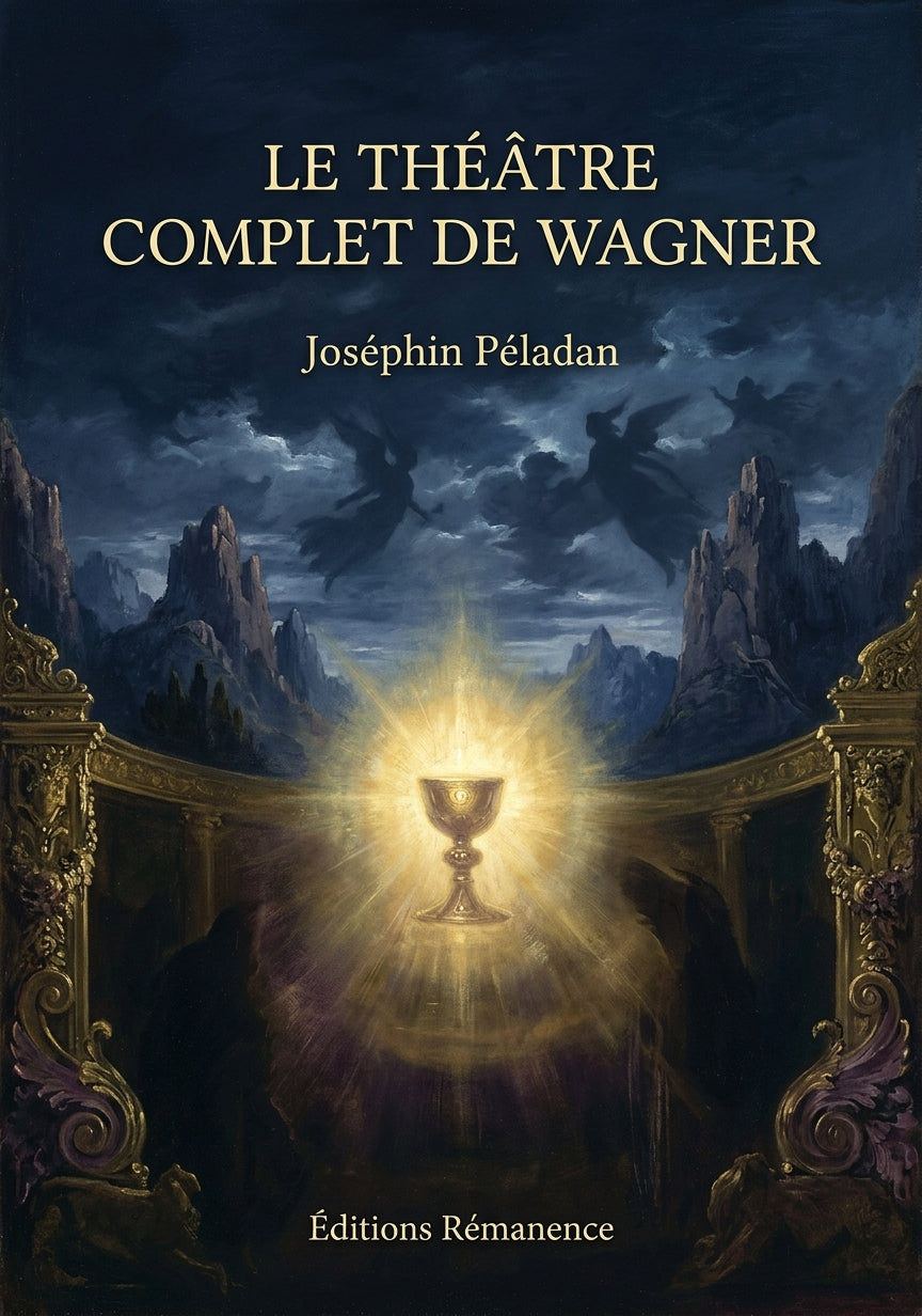 Livre Le Théâtre complet de Wagner par Joséphin Péladan - Couverture - Editions Remanence