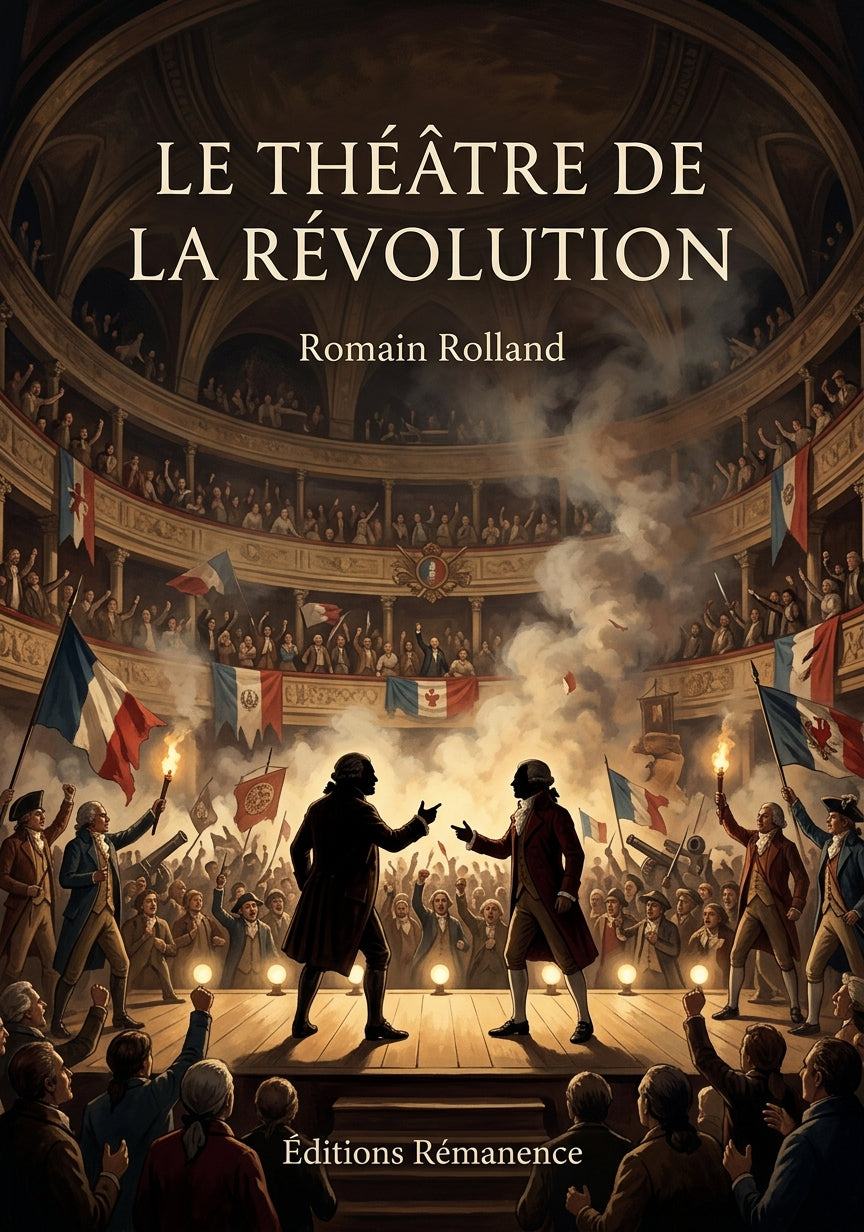 Livre Le Théâtre de la Révolution par Romain Rolland - Couverture - Editions Remanence