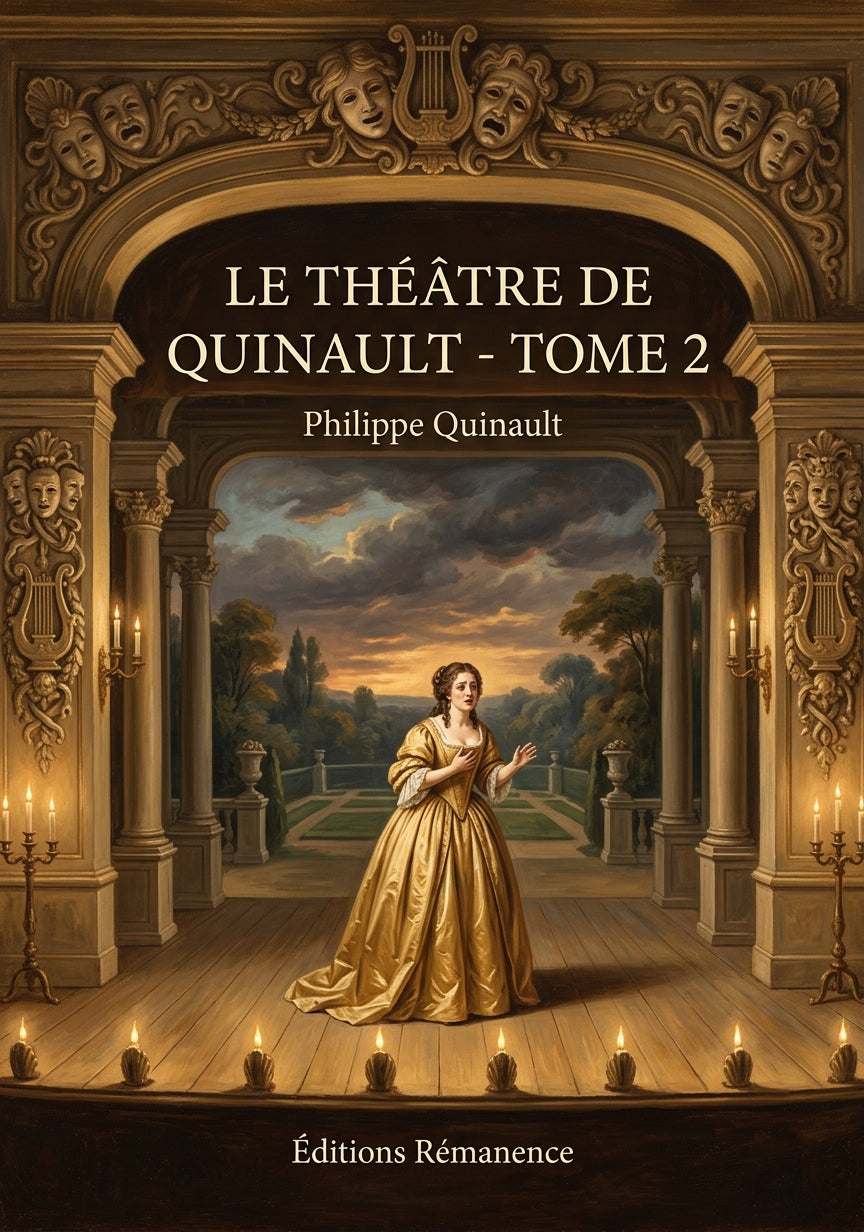 Livre Le théâtre de Quinault - Tome 2 par Philippe Quinault - Couverture - Editions Remanence