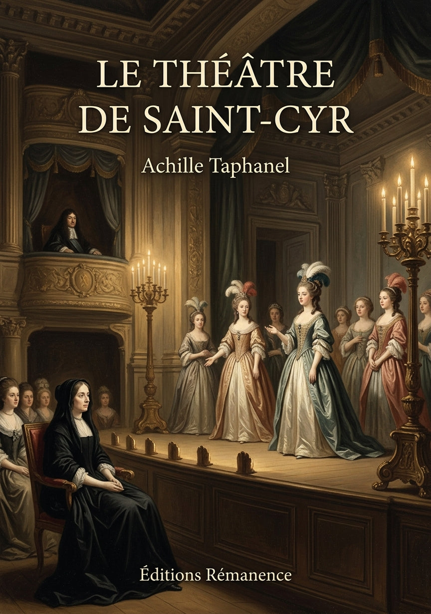 Livre Le Théâtre de Saint-Cyr par Achille Taphanel - Couverture - Editions Remanence