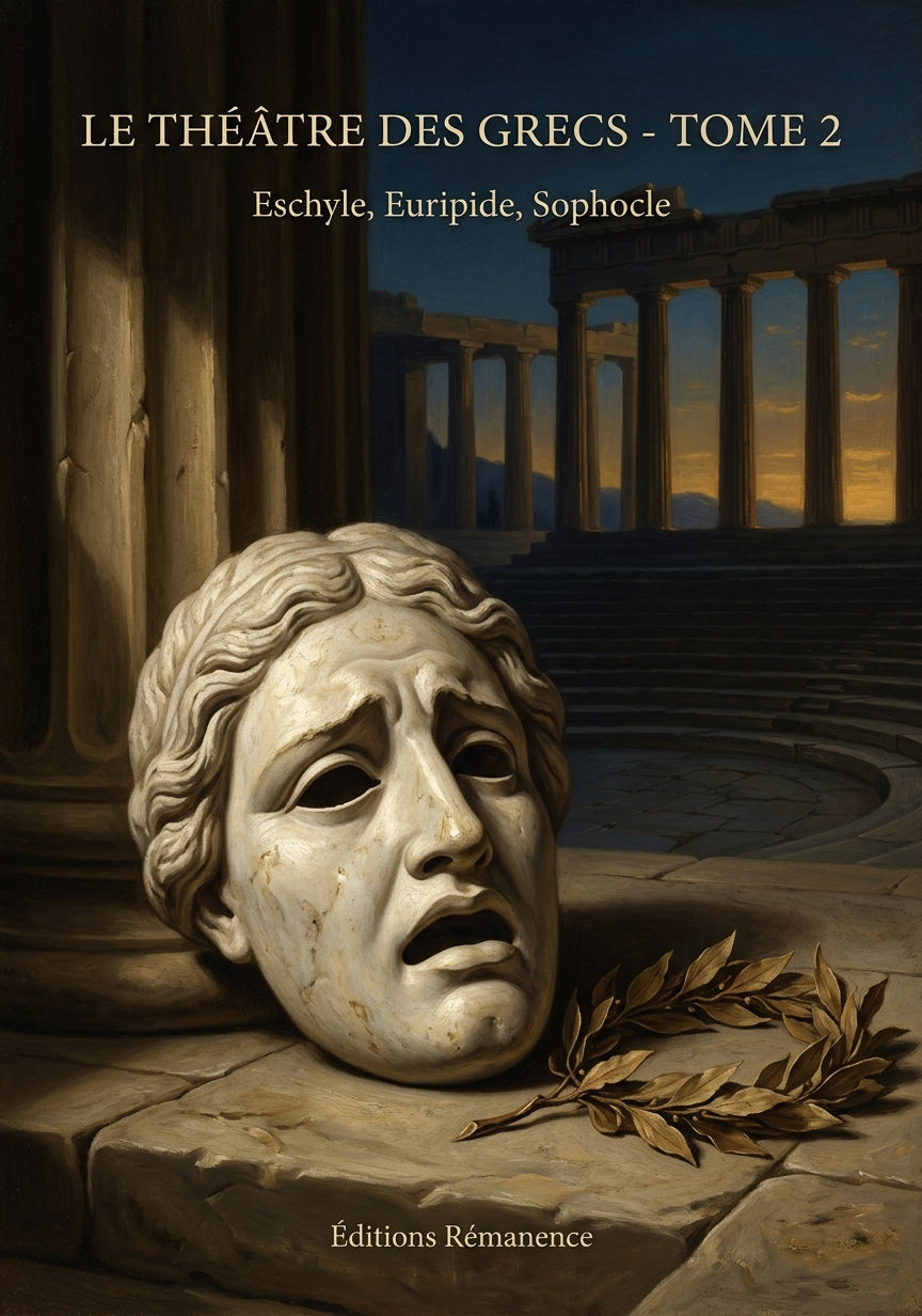 Livre Le Théâtre des Grecs - Tome 2 par Eschyle, Euripide, Sophocle - Couverture - Editions Remanence