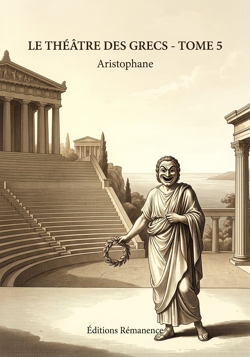 Livre Le Théâtre des Grecs - Tome 5 par Aristophane - Couverture - Editions Remanence