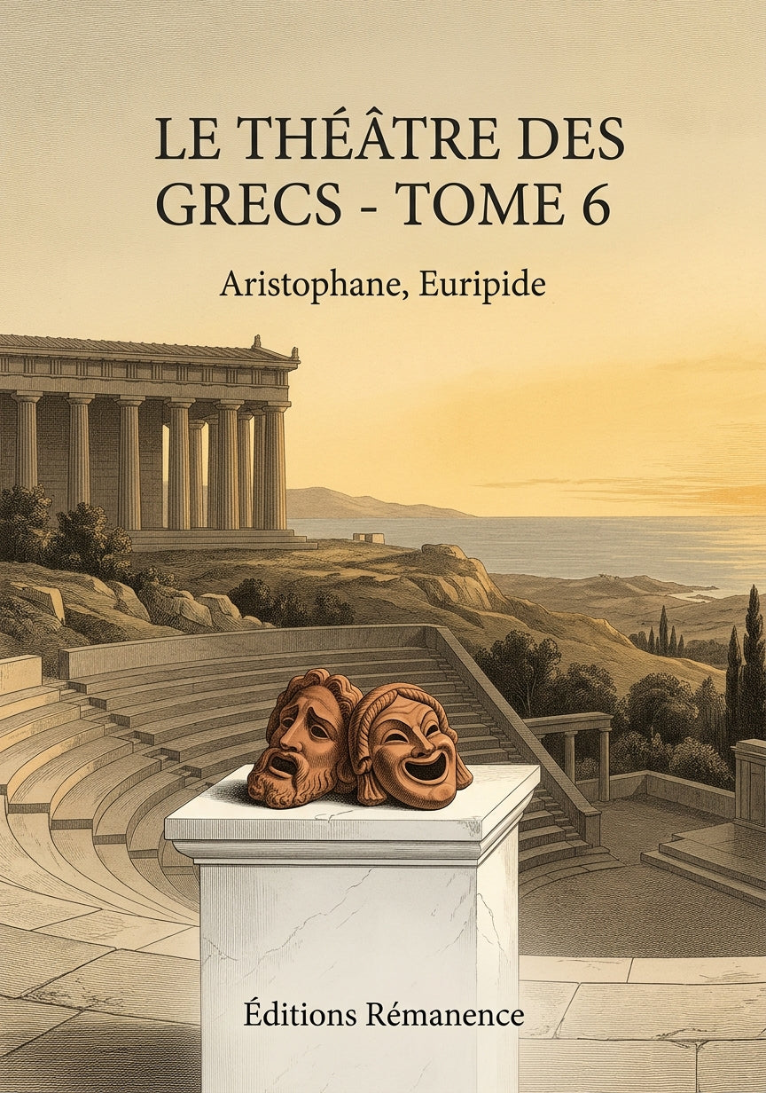 Livre Le Théâtre des Grecs - Tome 6 par Aristophane, Euripide - Couverture - Editions Remanence