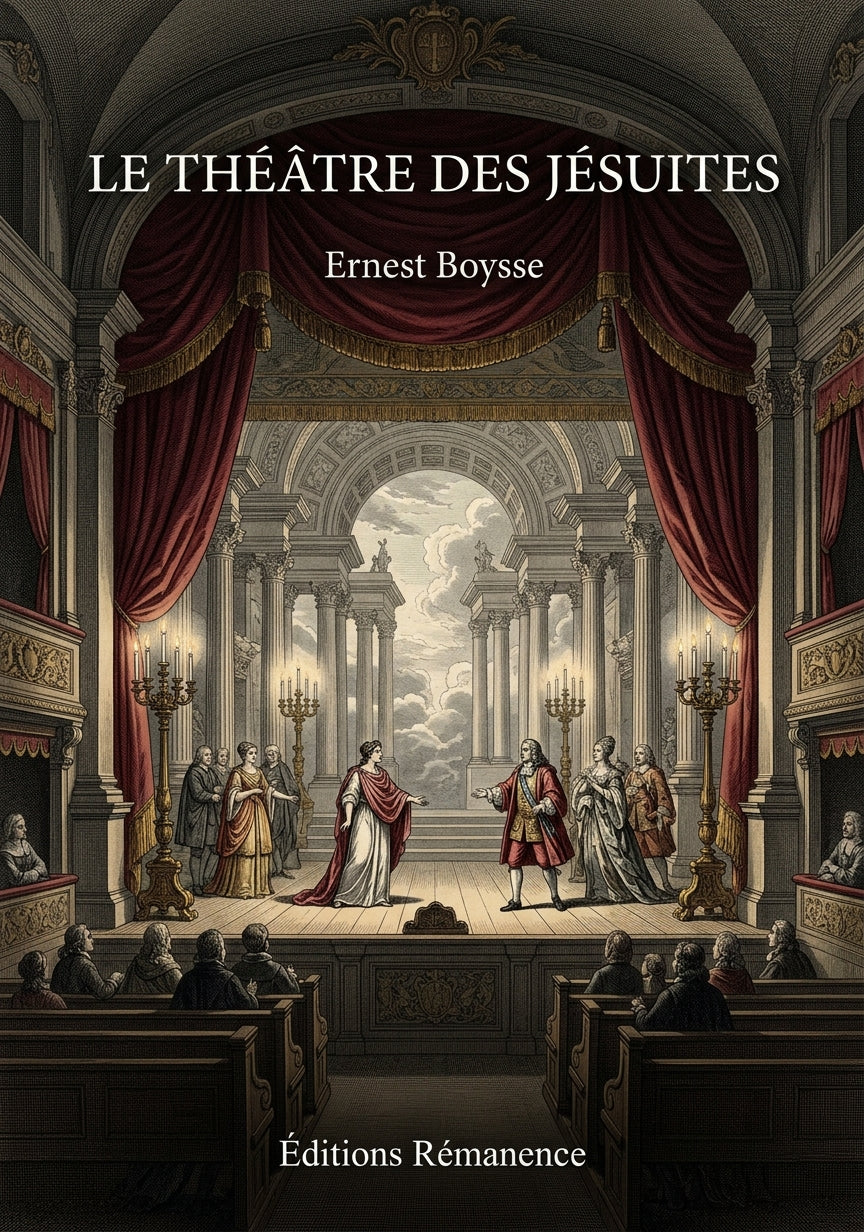 Livre Le Théâtre des Jésuites par Ernest Boysse - Couverture - Editions Remanence