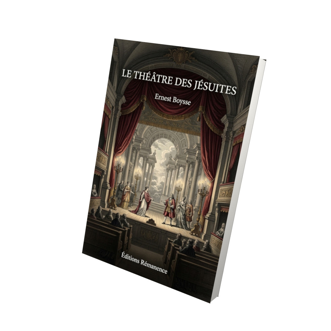 Livre Le Théâtre des Jésuites par Ernest Boysse - Vue 3D - Editions Remanence