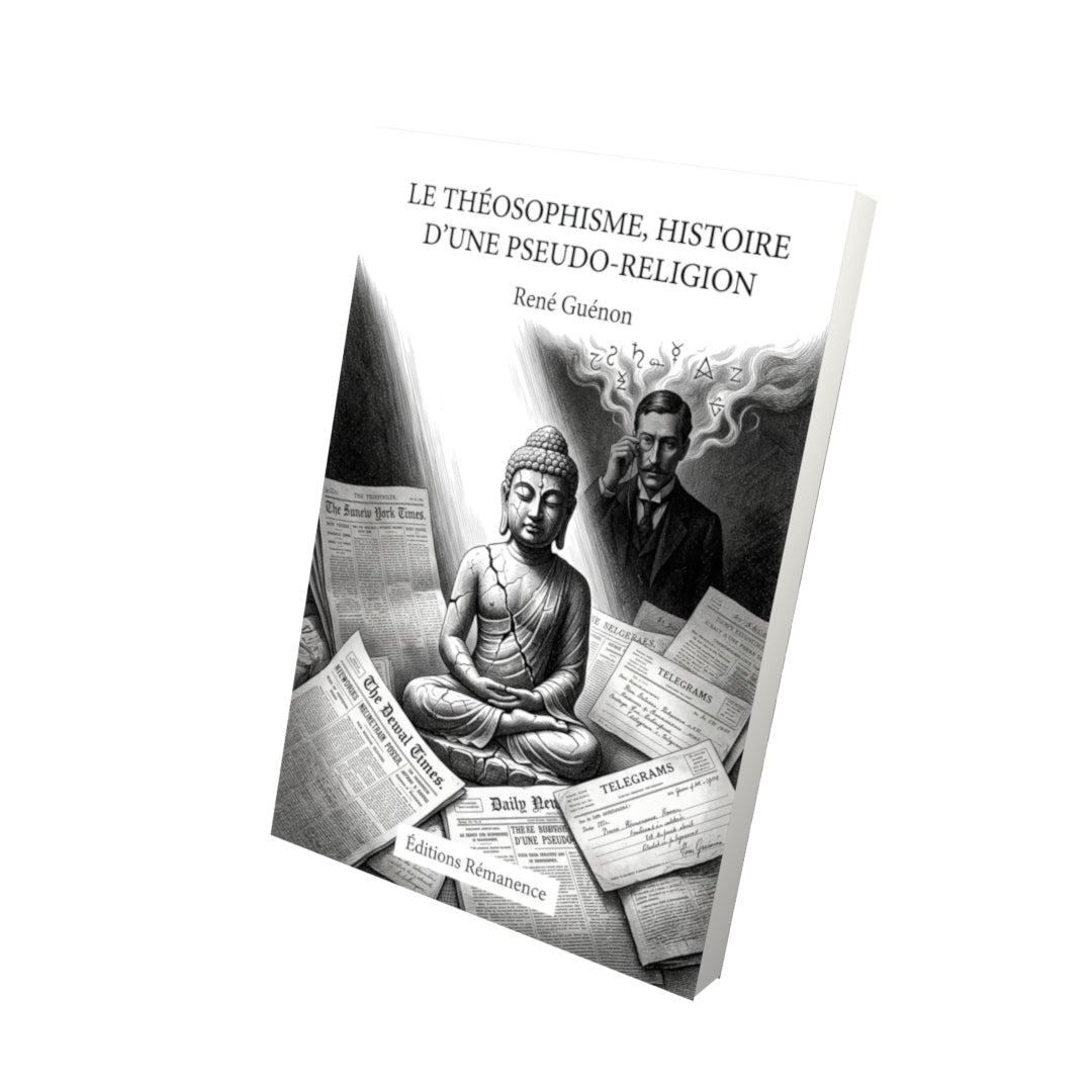 Livre Le Théosophisme, histoire d'une pseudo-religion par René Guénon - Vue 3D - Editions Remanence