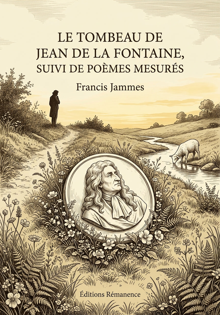 Livre Le Tombeau de Jean de La Fontaine, suivi de Poèmes mesurés par Francis Jammes - Couverture - Editions Remanence