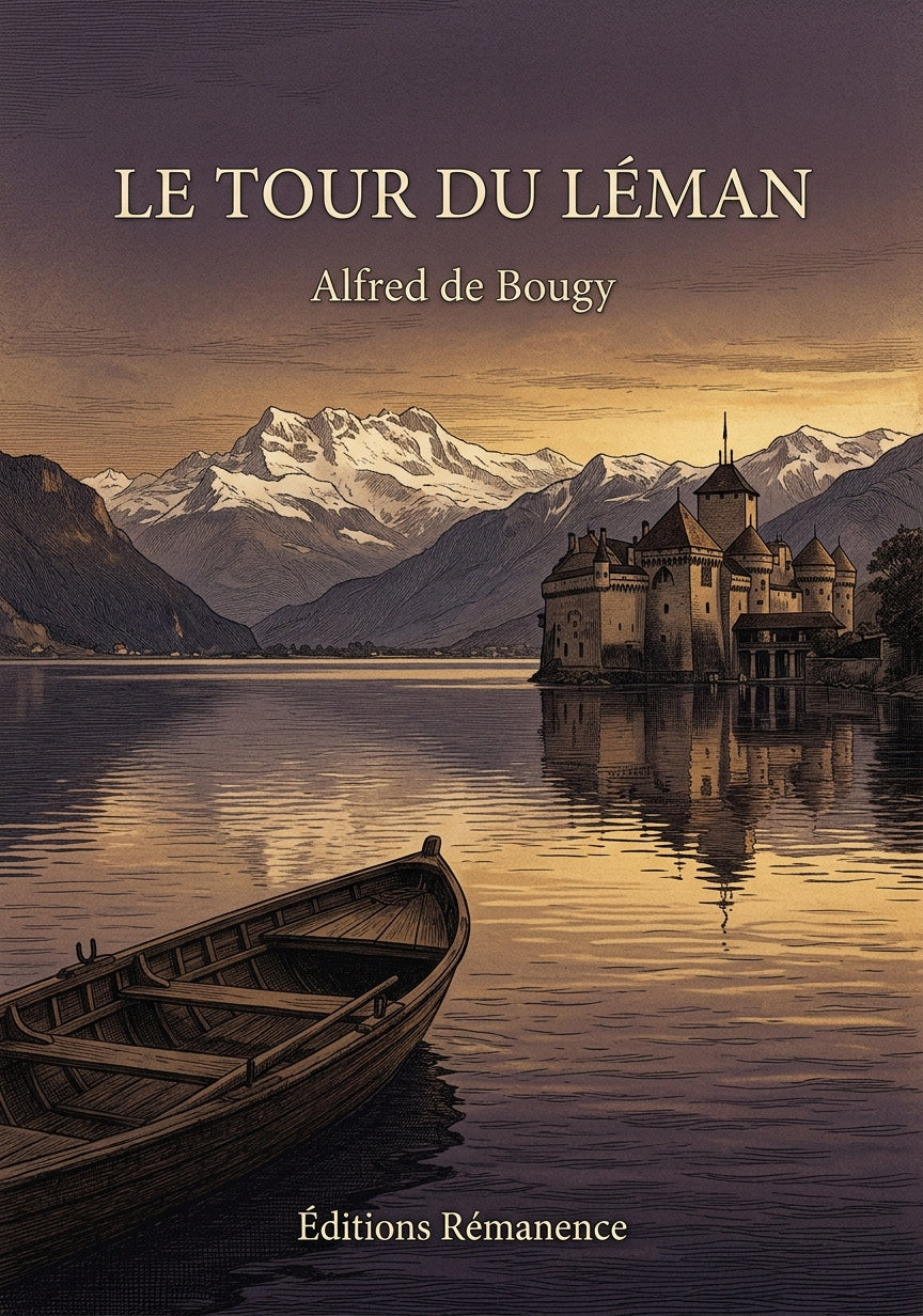 Livre Le Tour du Léman par Alfred de Bougy - Couverture - Editions Remanence