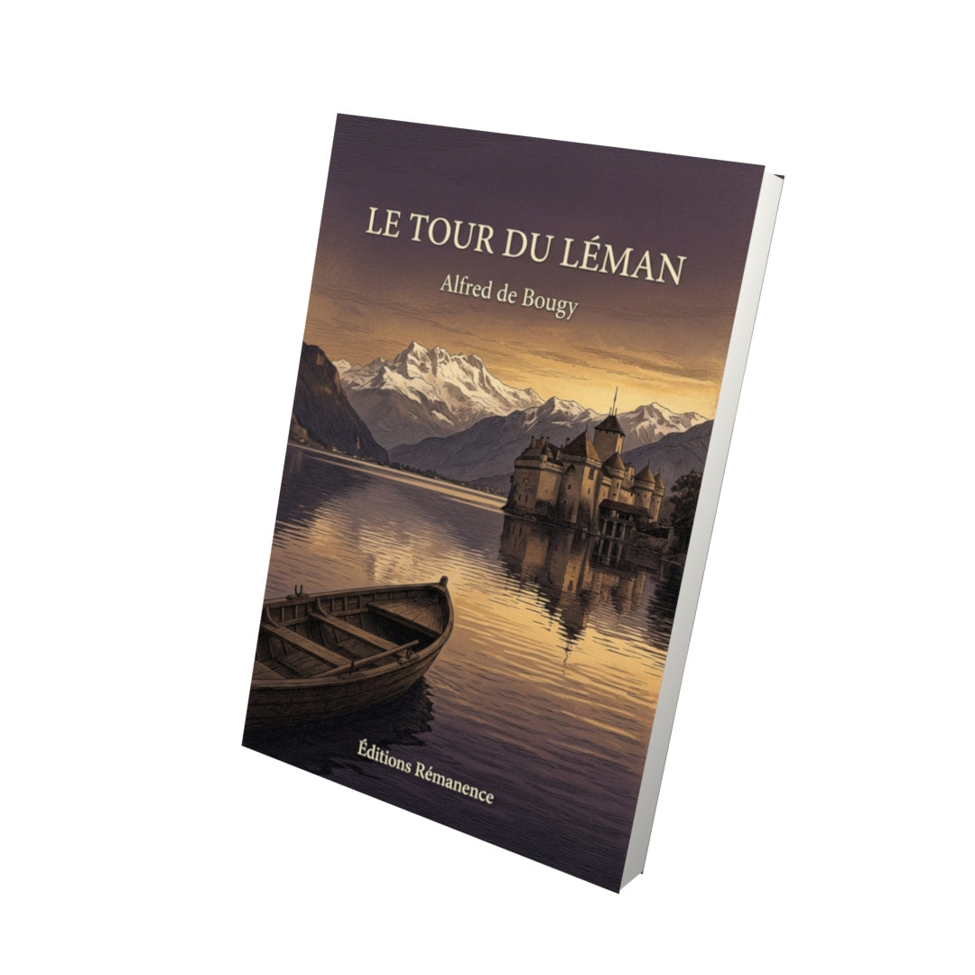 Livre Le Tour du Léman par Alfred de Bougy - Vue 3D - Editions Remanence