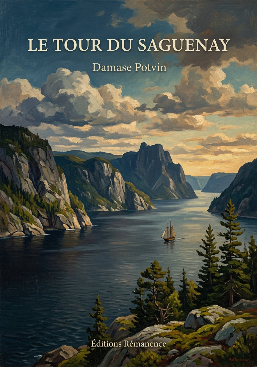 Livre Le tour du Saguenay par Damase Potvin - Couverture - Editions Remanence