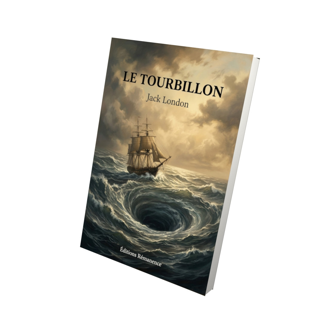 Livre Le Tourbillon par Jack London - Vue 3D - Editions Remanence