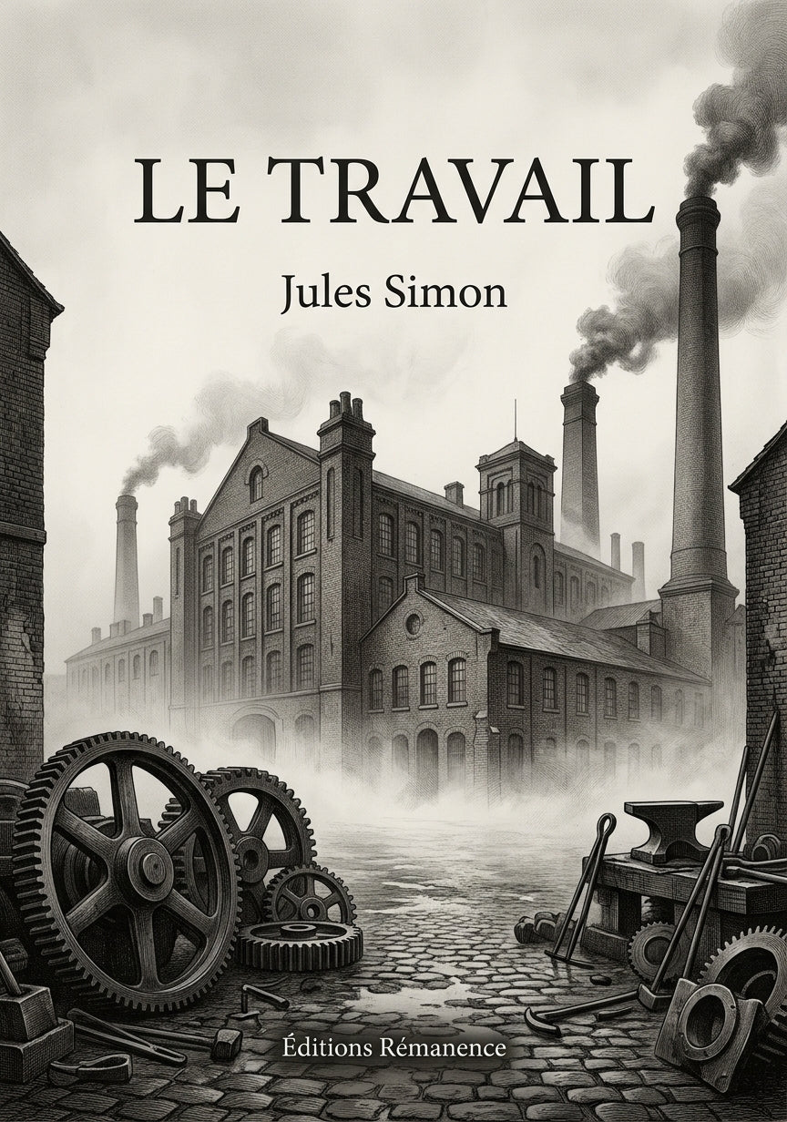 Livre Le Travail par Jules Simon - Couverture - Editions Remanence