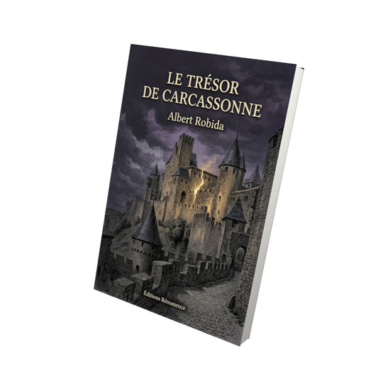 Livre Le Trésor de Carcassonne par Albert Robida - Vue 3D - Editions Remanence