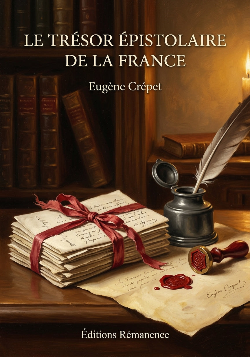 Livre Le Trésor épistolaire de la France par Eugène Crépet - Couverture - Editions Remanence