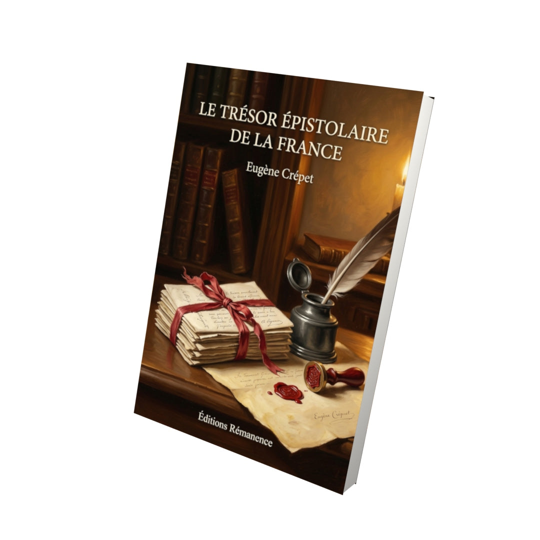 Livre Le Trésor épistolaire de la France par Eugène Crépet - Vue 3D - Editions Remanence