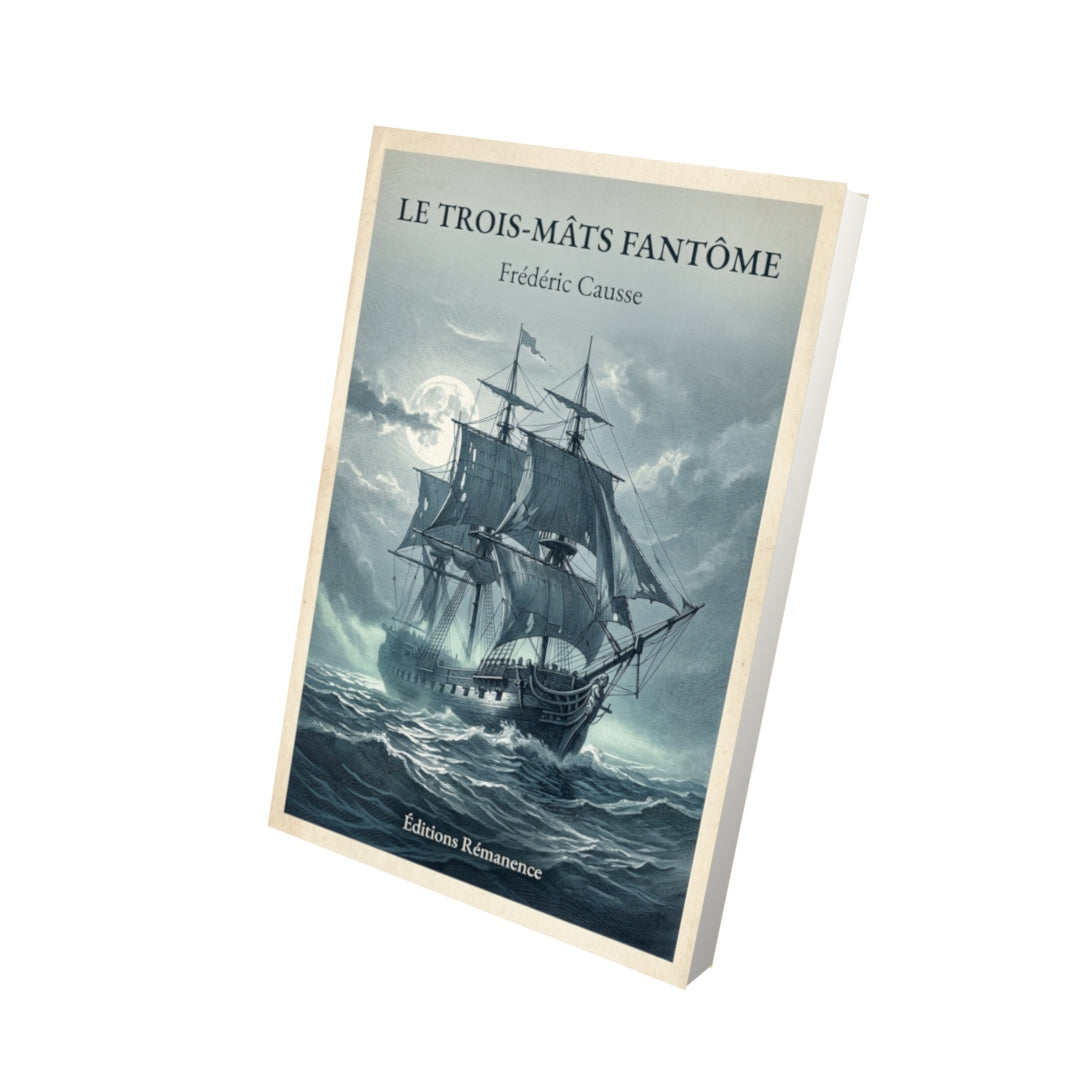 Livre Le trois-mâts fantôme - Frédéric Causse - Vue 3D - Editions Remanence