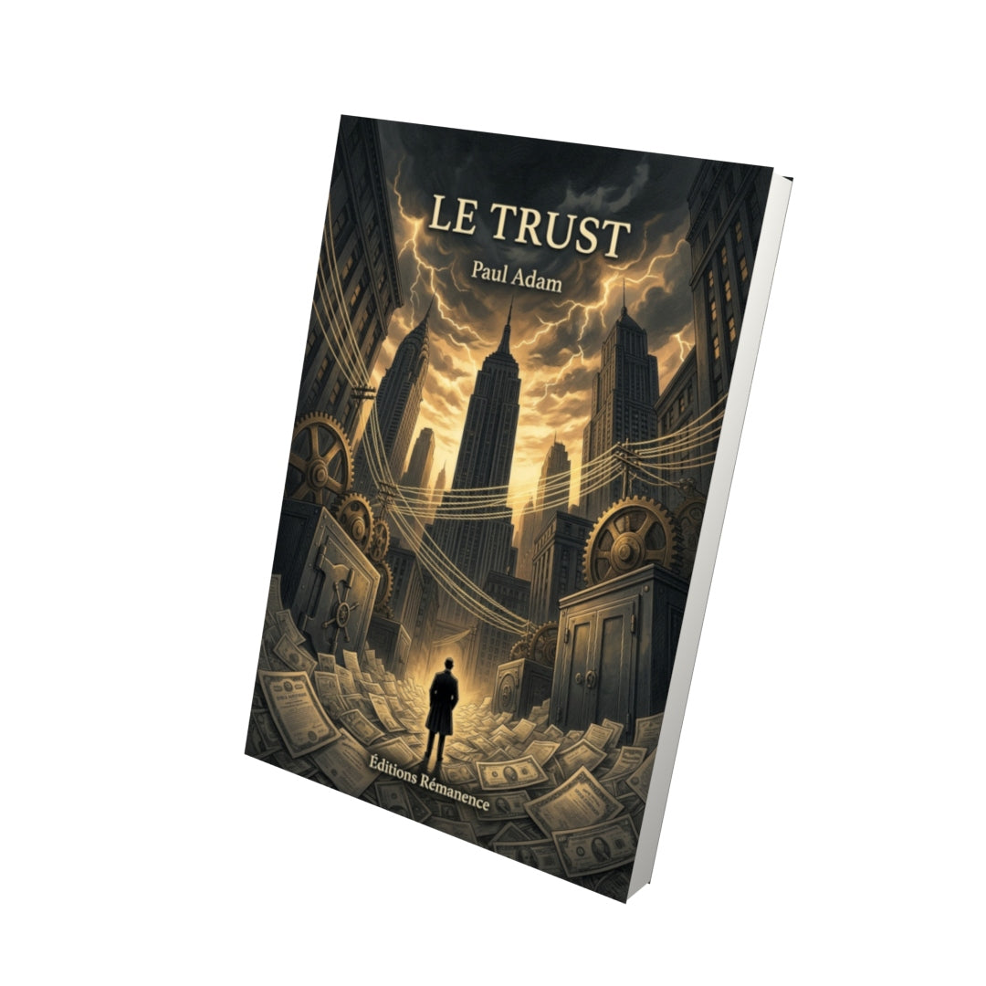 Livre Le Trust par Paul Adam - Vue 3D - Editions Remanence
