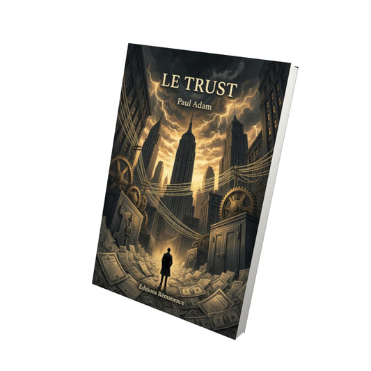 Livre Le Trust par Paul Adam - Vue 3D - Editions Remanence