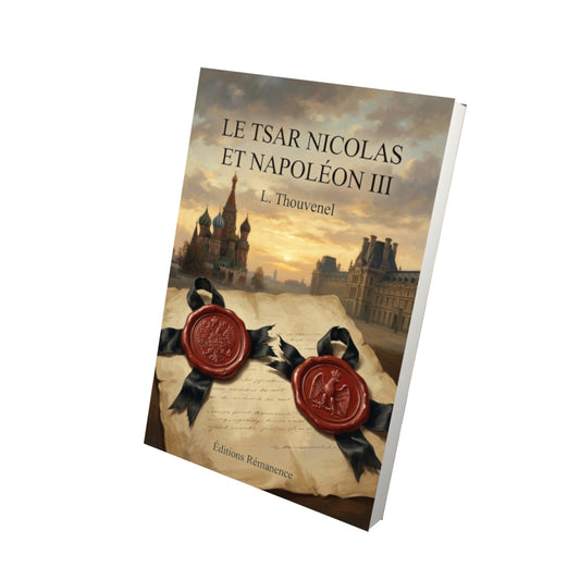 Livre Le Tsar Nicolas et Napoléon III par L. Thouvenel - Vue 3D - Editions Remanence