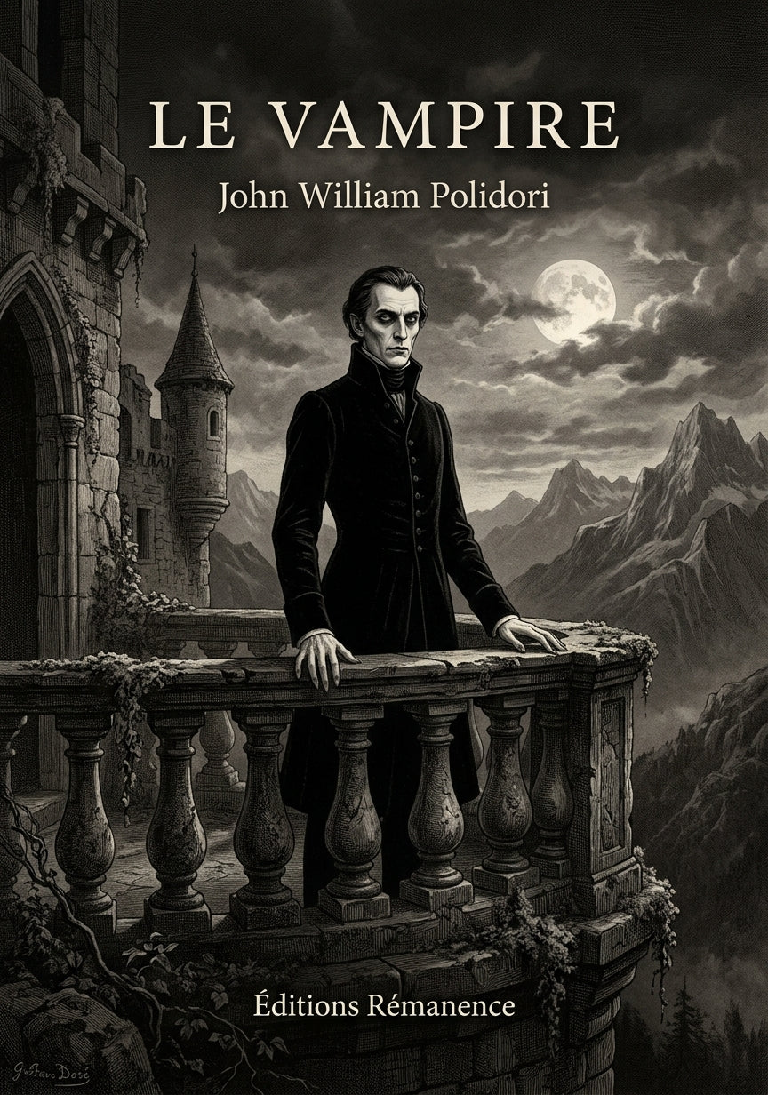 Livre Le Vampire par John William Polidori - Couverture - Editions Remanence