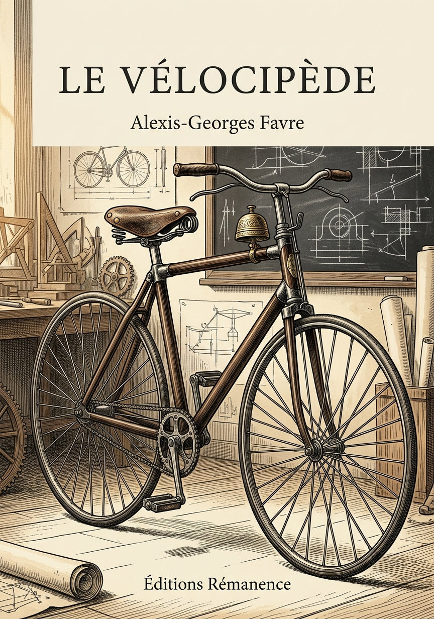 Livre Le Vélocipède par Alexis-Georges Favre - Couverture - Editions Remanence