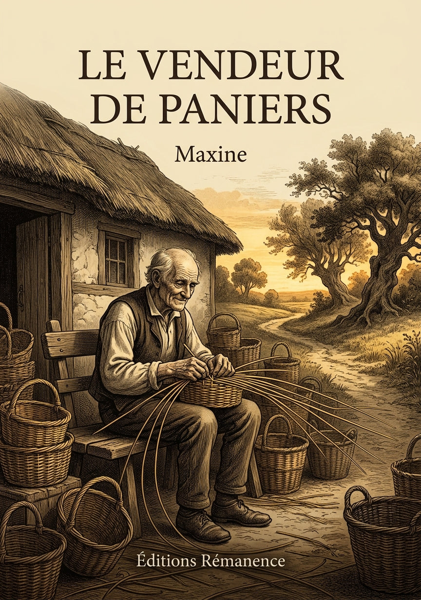 Livre Le vendeur de paniers par Maxine - Couverture - Editions Remanence