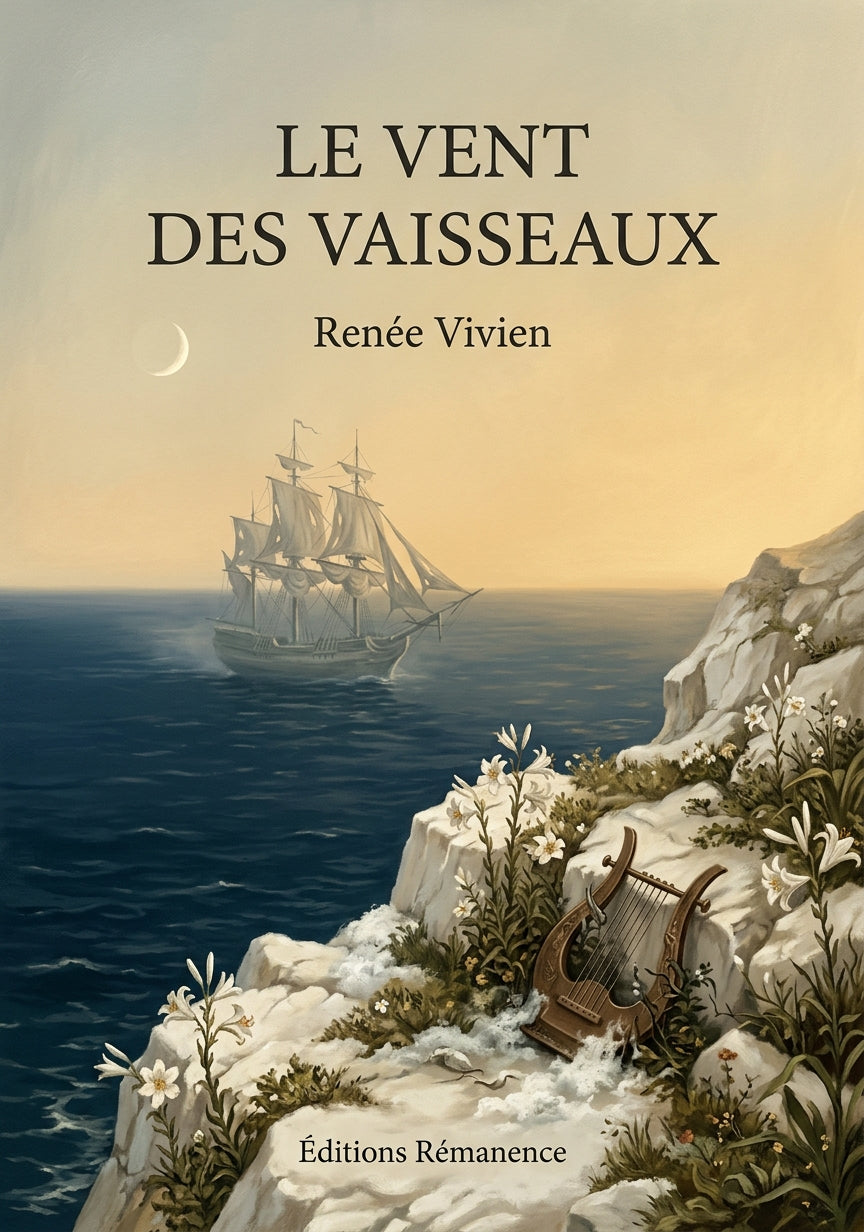 Livre Le Vent des vaisseaux par Renée Vivien - Couverture - Editions Remanence