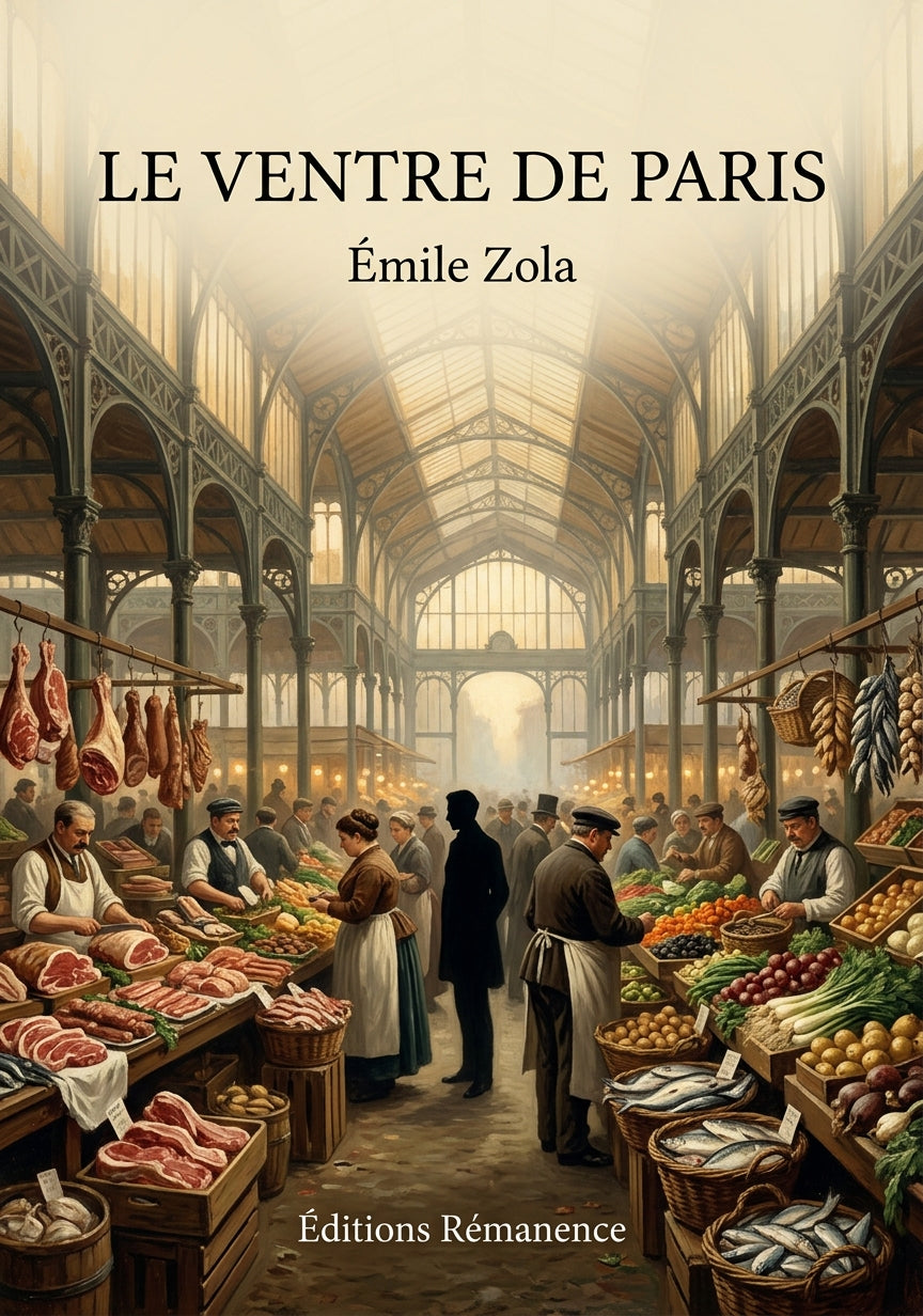 Livre Le Ventre de Paris par Émile Zola - Couverture - Editions Remanence