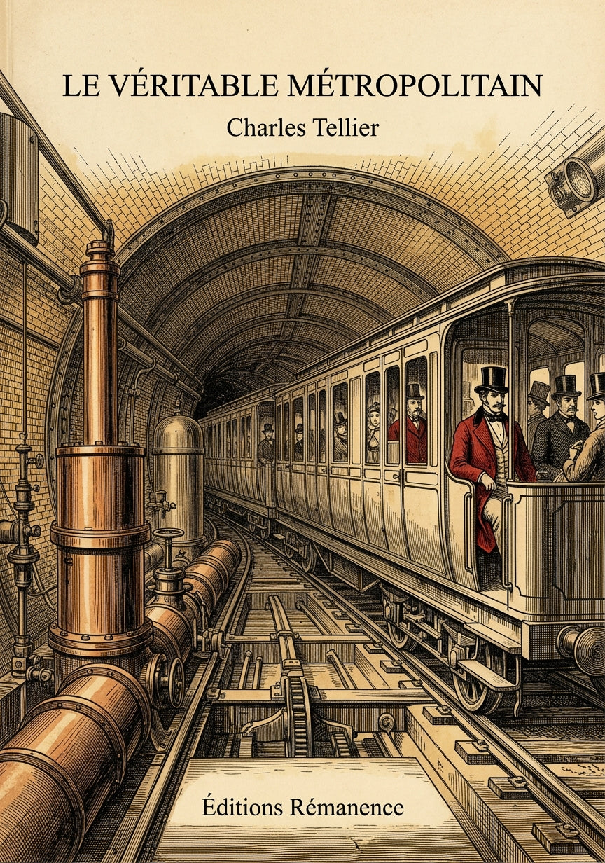 Livre Le Véritable Métropolitain par Charles Tellier - Couverture - Editions Remanence