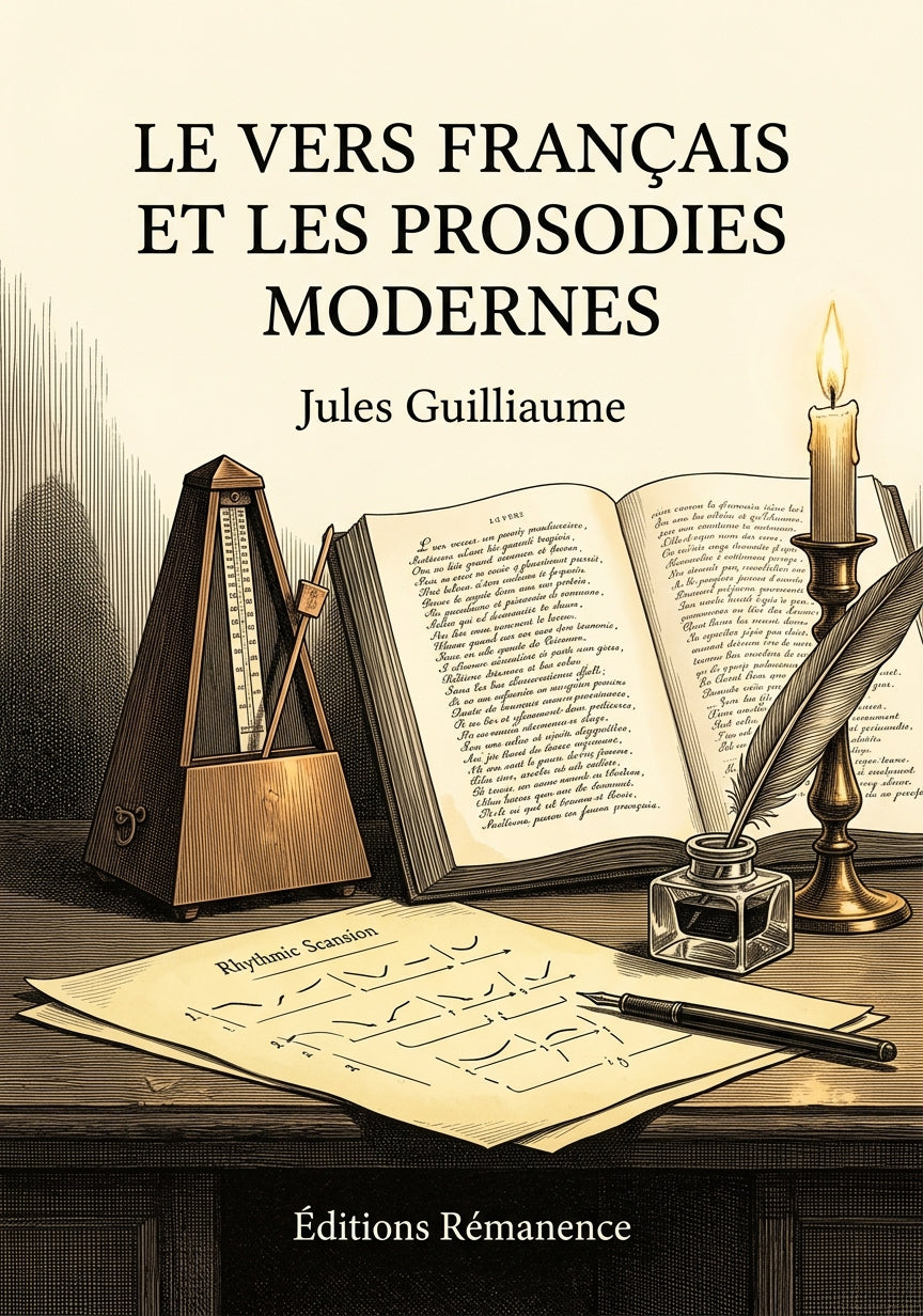 Livre Le Vers français et les Prosodies modernes par Jules Guilliaume - Couverture - Editions Remanence