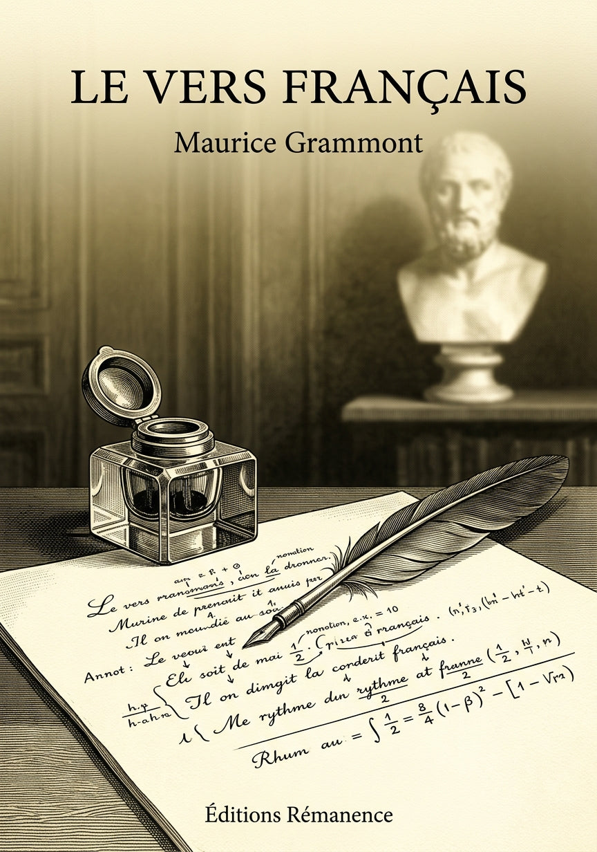 Livre Le Vers français par Maurice Grammont - Couverture - Editions Remanence