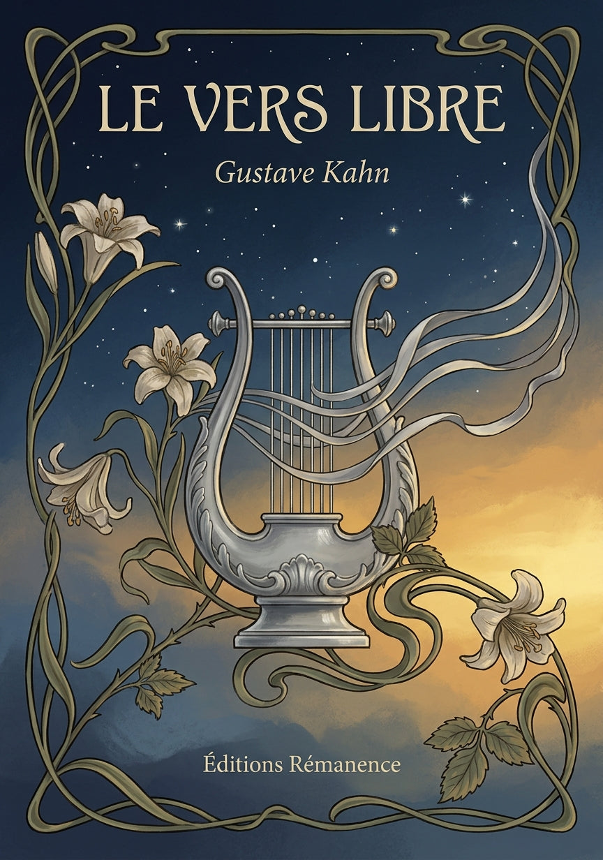 Livre Le Vers libre par Gustave Kahn - Couverture - Editions Remanence