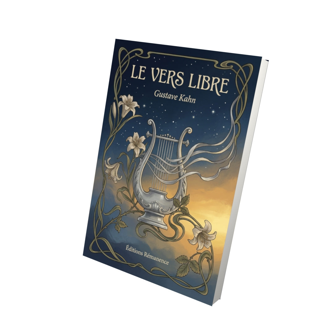 Livre Le Vers libre par Gustave Kahn - Vue 3D - Editions Remanence