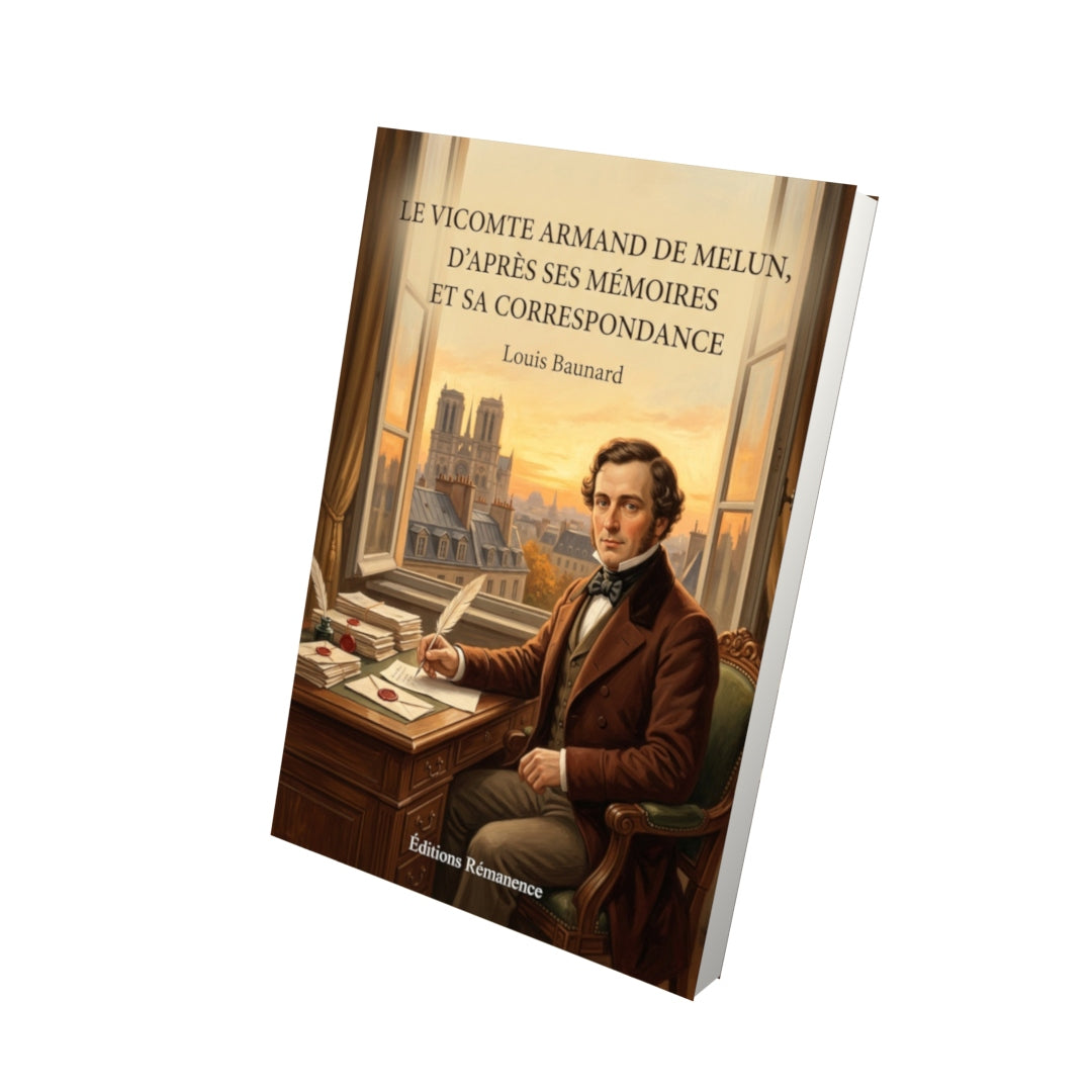 Livre Le Vicomte Armand de Melun, d'après ses mémoires et sa correspondance - Louis Baunard - Vue 3D - Editions Remanence