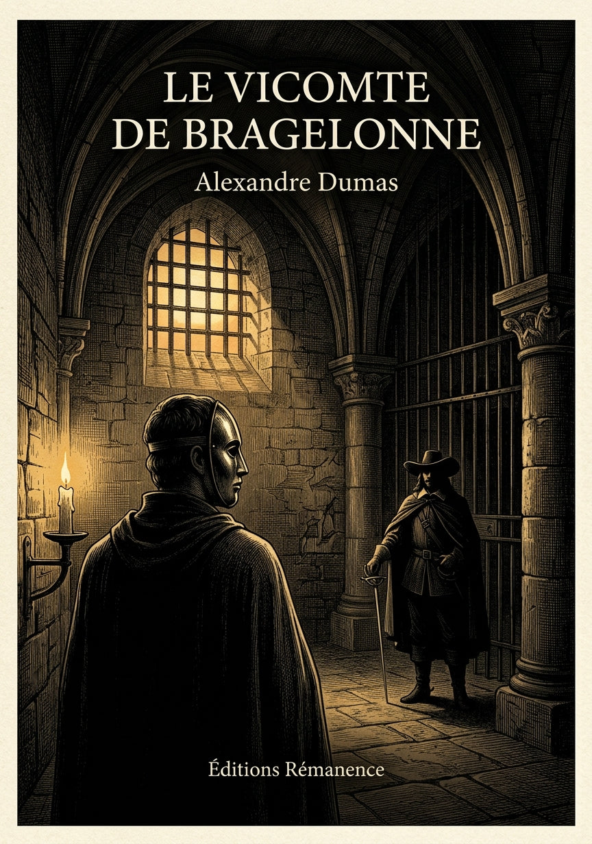 Livre Le Vicomte de Bragelonne par Alexandre Dumas - Couverture - Editions Remanence