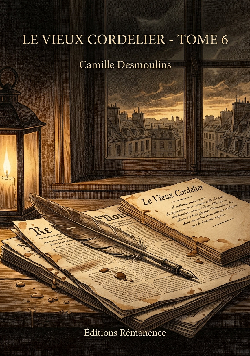 Livre Le Vieux Cordelier - Tome 6 par Camille Desmoulins - Couverture - Editions Remanence