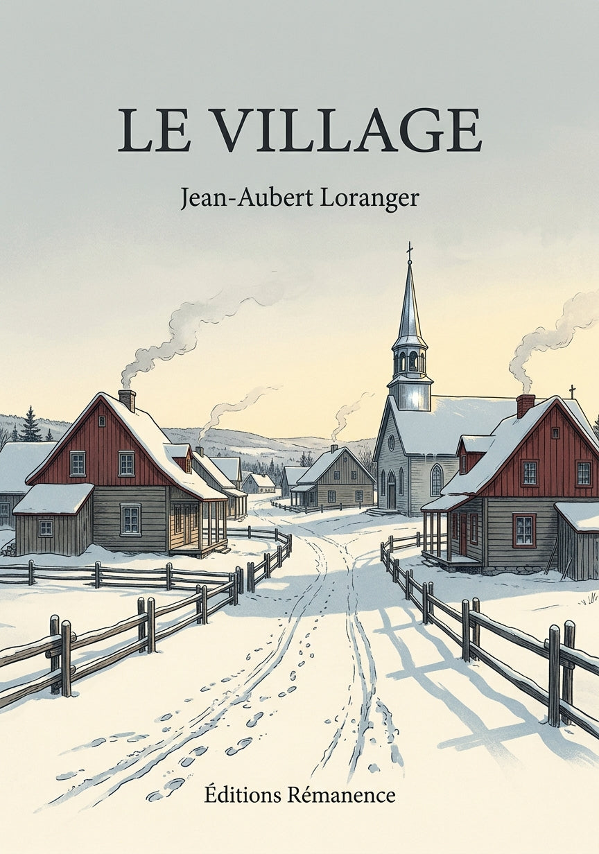 Livre Le village par Jean-Aubert Loranger - Couverture - Editions Remanence