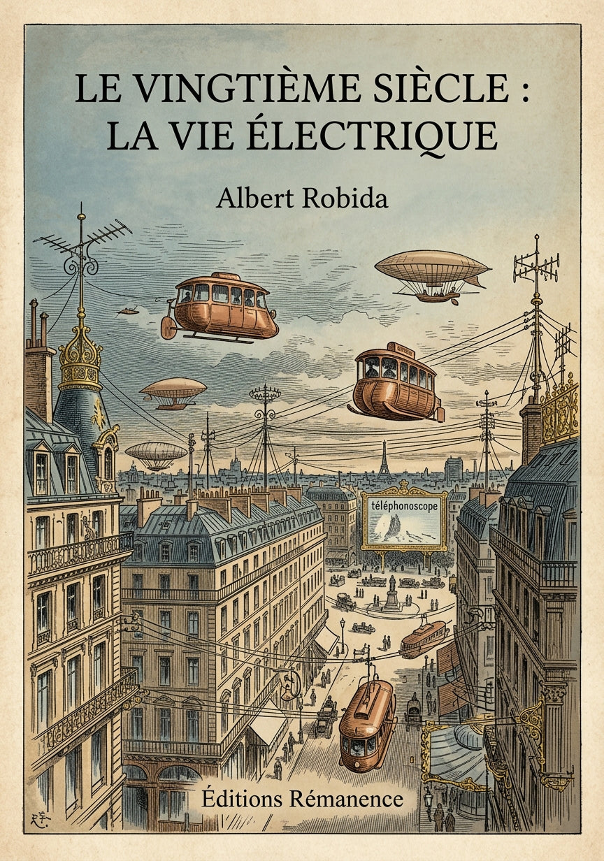 Le Vingtième Siècle : La Vie Électrique - Albert Robida (Couverture)