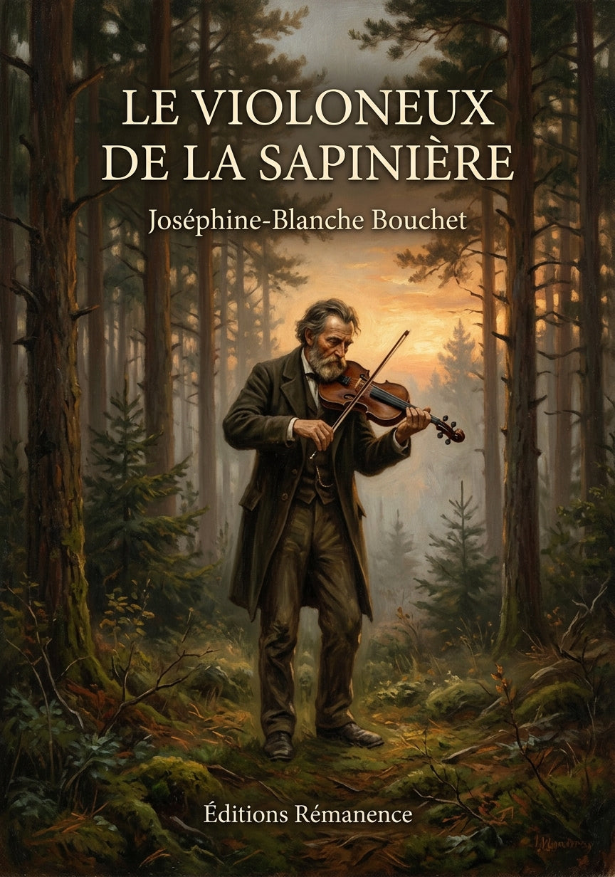 Livre Le Violoneux de la Sapinière par Joséphine-Blanche Bouchet - Couverture - Editions Remanence