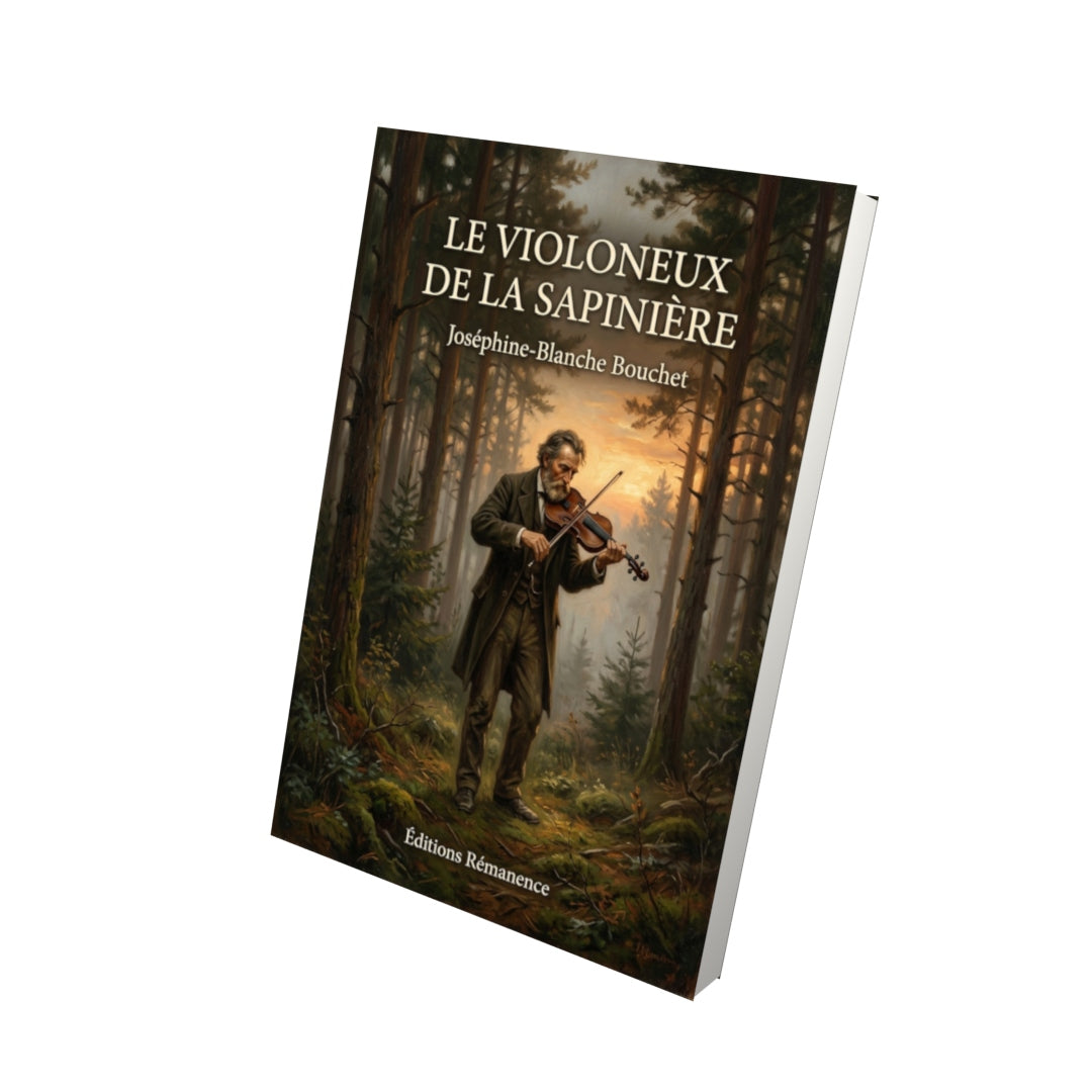 Livre Le Violoneux de la Sapinière par Joséphine-Blanche Bouchet - Vue 3D - Editions Remanence