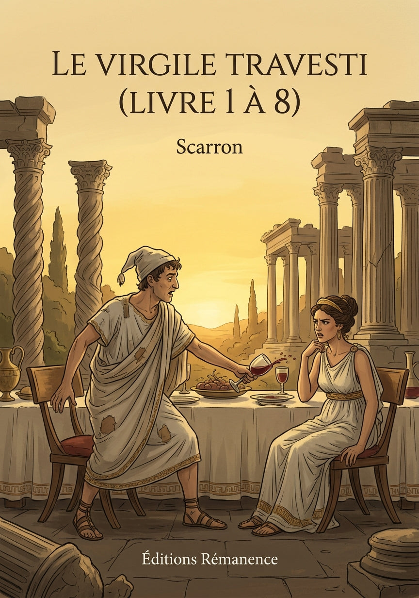 Livre Le Virgile travesti (Livre 1 à 8) par Scarron - Couverture - Editions Remanence