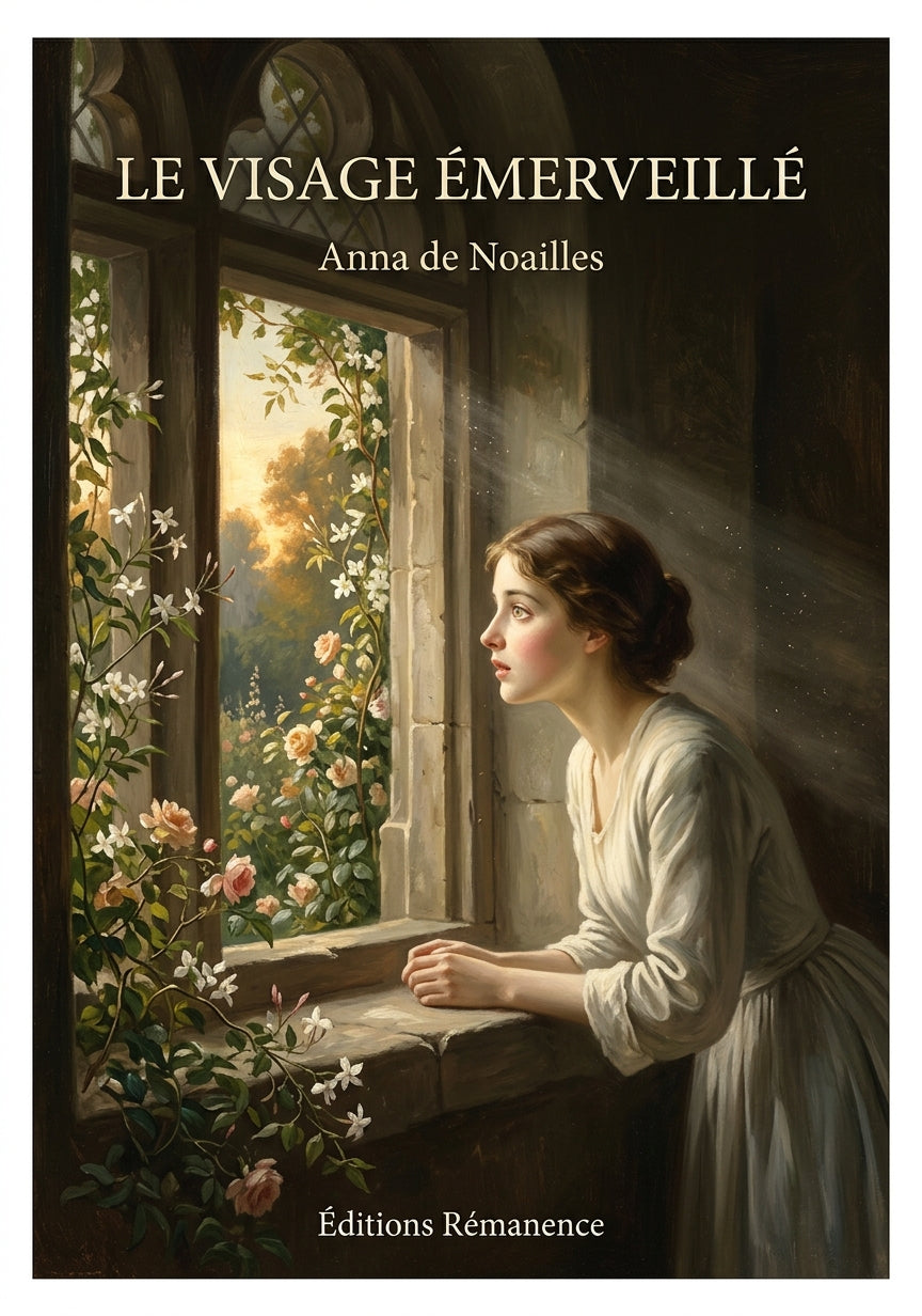 Livre Le Visage émerveillé par Anna de Noailles - Couverture - Editions Remanence