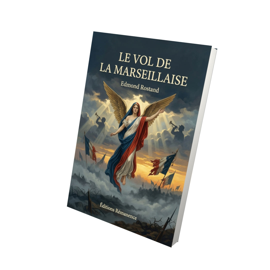 Livre Le Vol de la Marseillaise par Edmond Rostand - Vue 3D - Editions Remanence