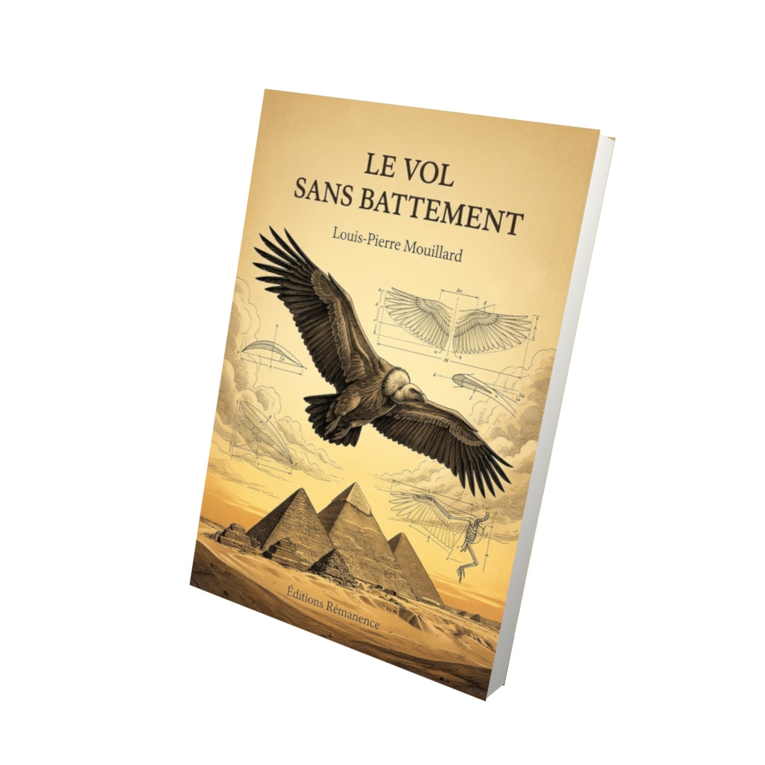 Livre Le vol sans battement par Louis-Pierre Mouillard - Vue 3D - Editions Remanence