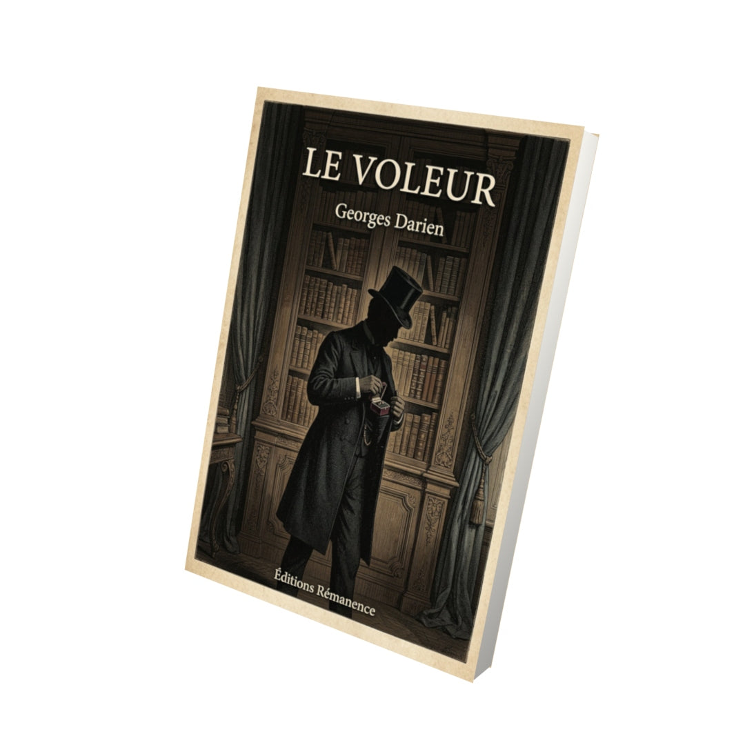 Livre Le voleur - Georges Darien - Vue 3D - Editions Remanence