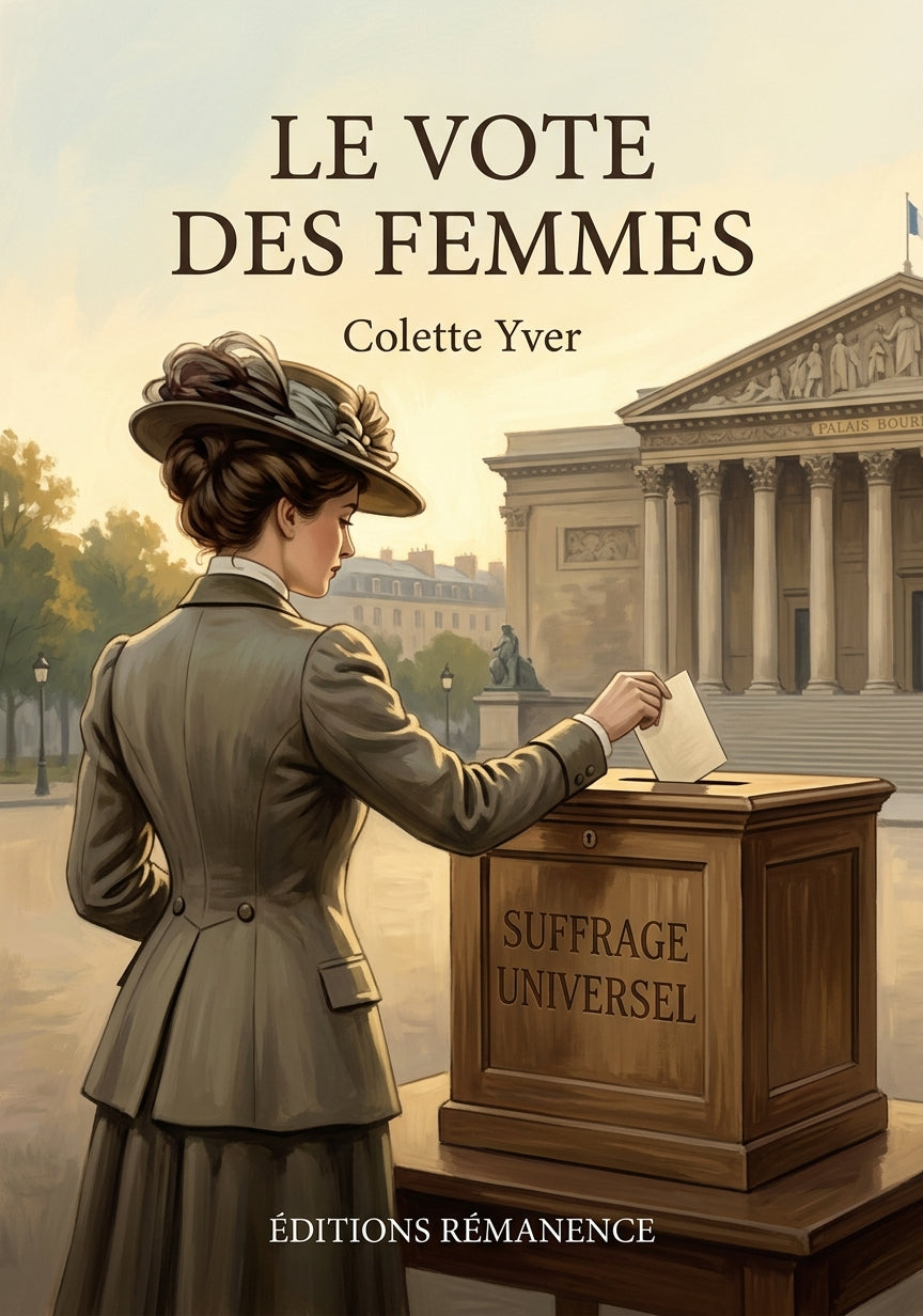 Livre Le Vote des femmes par Colette Yver - Couverture - Editions Remanence