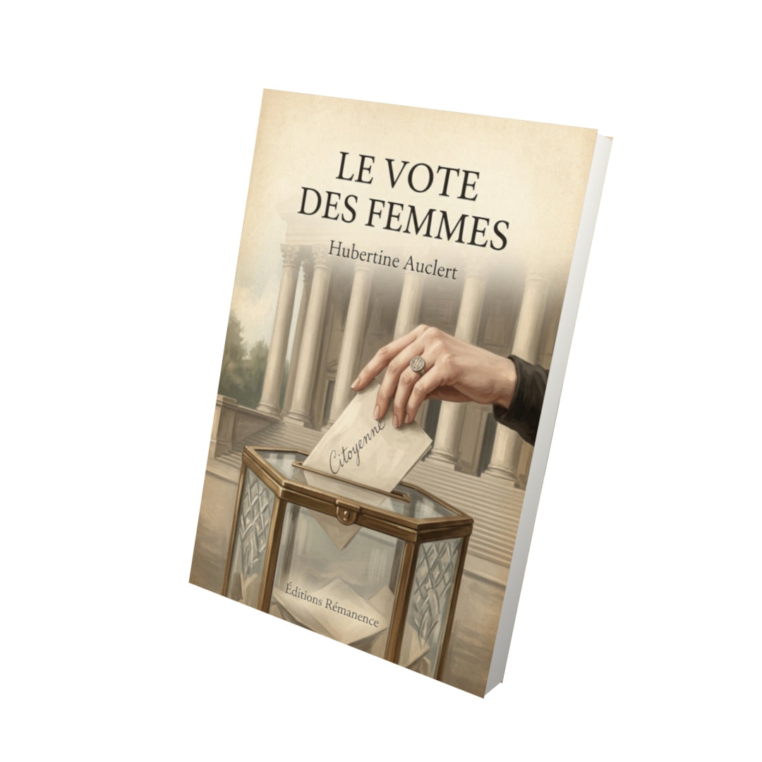 Livre Le vote des femmes - Hubertine Auclert - Vue 3D - Editions Remanence